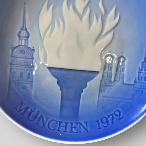 Vintage 1972 Munich Olympic Bing & Grondahl Copenhagen Collectors Plate Preowned - Picture 6 of 14